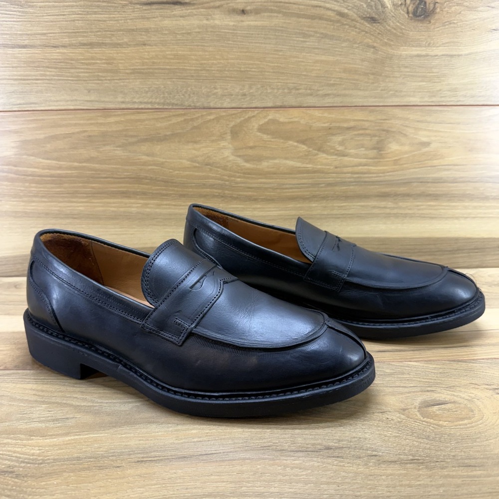 Allen Edmonds Denali Chunky Penny Loafer Men 9 EEE Black Leather Formal Business